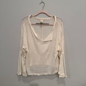 Free People x We the Free Women's Cream Knit Top